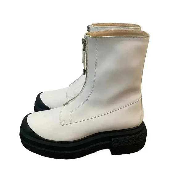 Stuart Weitzman Shoes - NWT Stuart Weitzman $830 Charli Sport Platform Booties Block Heel White Size 7B